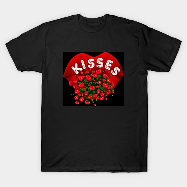 Kisses T-Shirt by thejavagirl